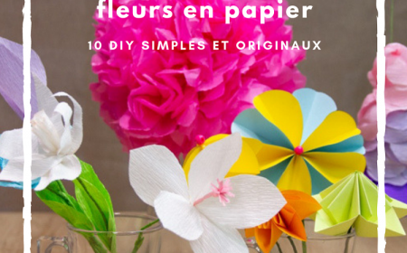 fabriquer des fleurs en papier projets DIY instructions