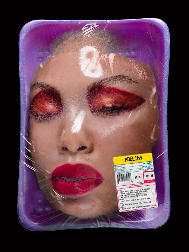 standards de beauté projet innovant époque culte selfie visages emballés plastique