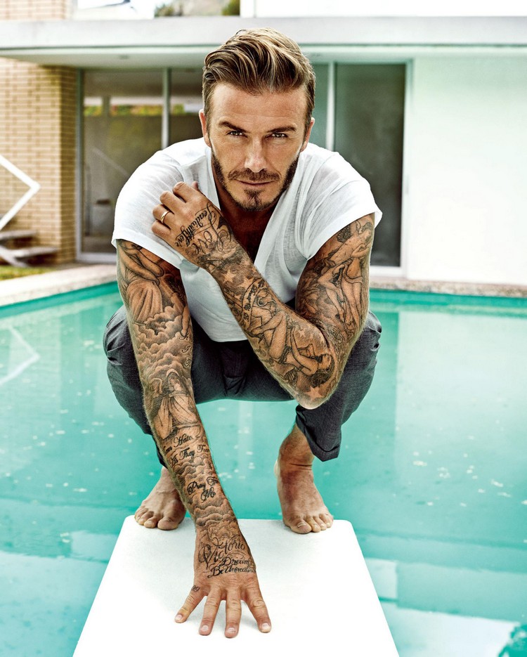 tatouages footballeurs David Beckham tattoo art