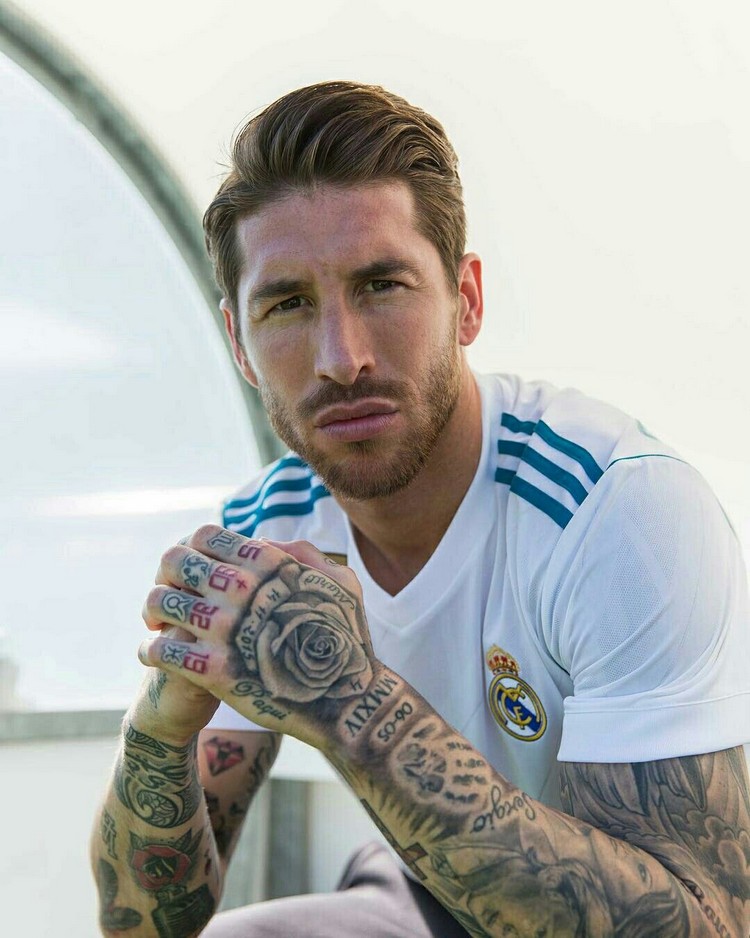 tatouages footballeurs Sergio Ramos tattoo art