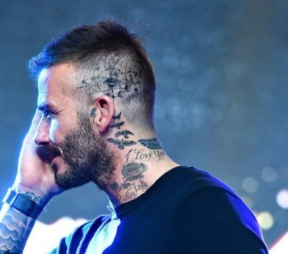 tatouages footballeurs significations décryptage David Beckham