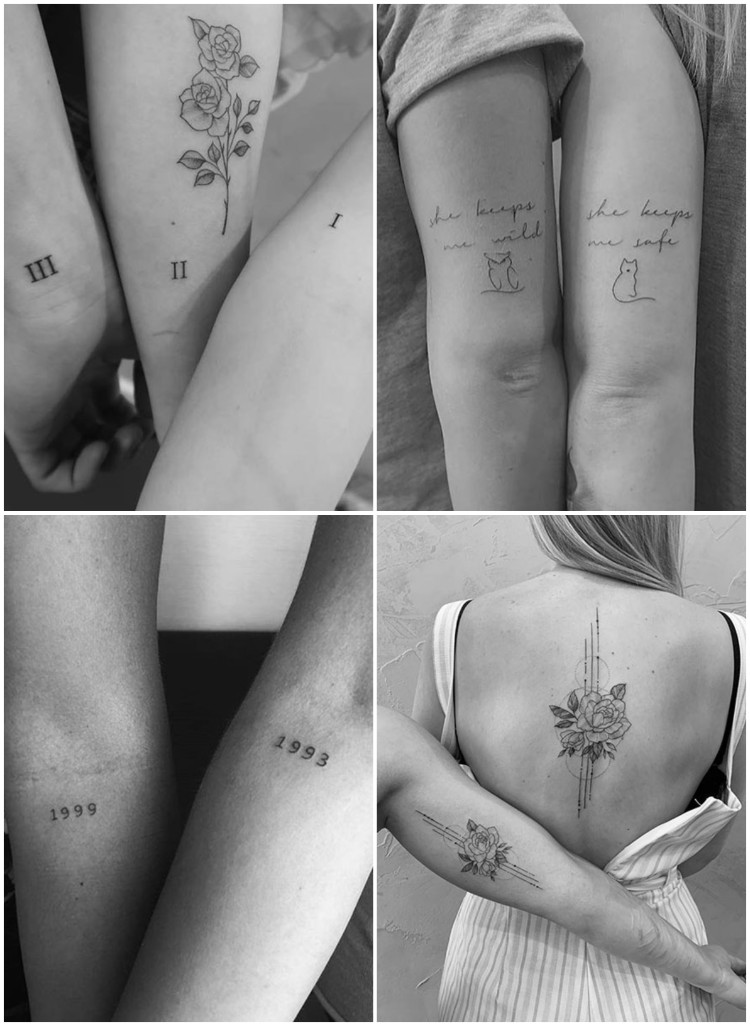 tatouages pour sœurs motifs discrèts communs idées tendance
