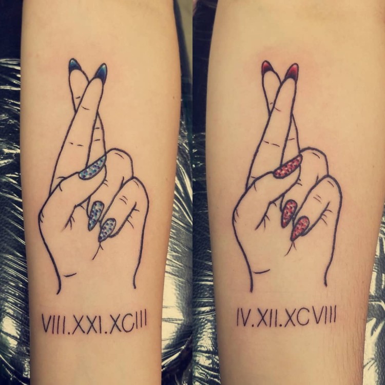 tatouages pour sœurs originaux idées diverses tendance