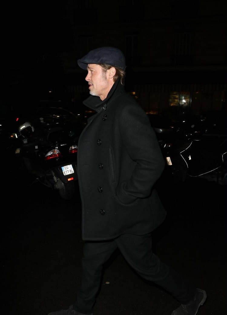 Brad Pitt à Paris loisir travail capitale française