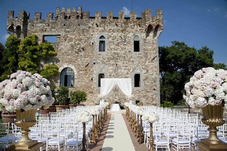 château de mariage Castello di Vincigliata Florence