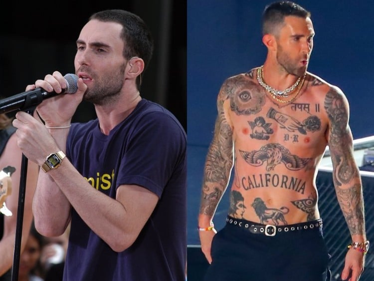 célébrités tatouées Adam Levigne rock star accros tatouages corps
