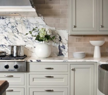 dosseret cuisine marbre design moderne avantages inconvénients pierre naturelle