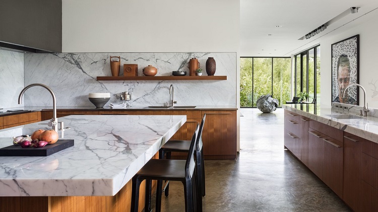 dosseret cuisine marbre design moderne intérieur avantages pierre noble
