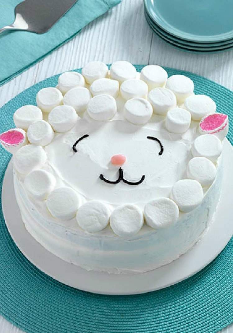 gâteau de Pâques thermomix cake mouton marshmallows recette facile