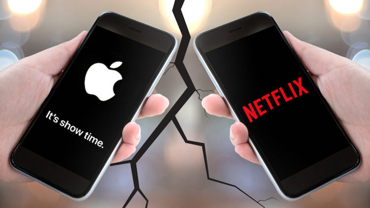 plateforme de streaming video Apple concurrent Netflix