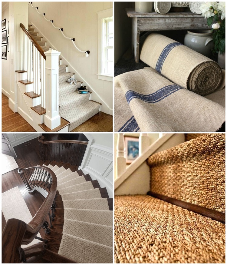 tapis pour escalier choix large moquette tendance idée revêtement sol marches contremarches