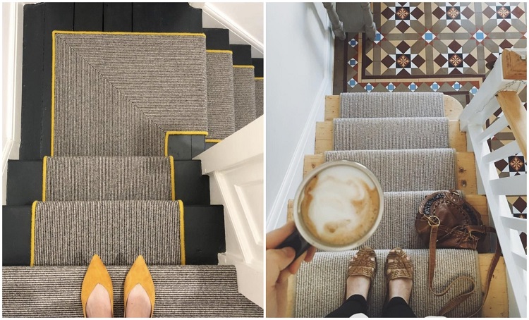 tapis pour escalier idées diverses tendance revêtement contremarches