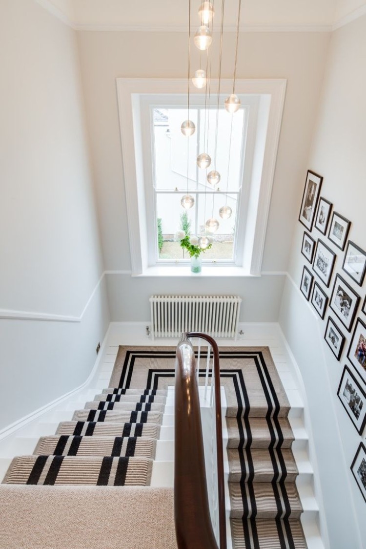 tapis pour escalier modèles tendance copier rénovation hall entrée