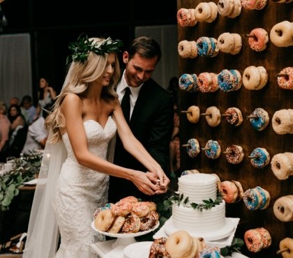 tendance mariage gâteau déco en beignets