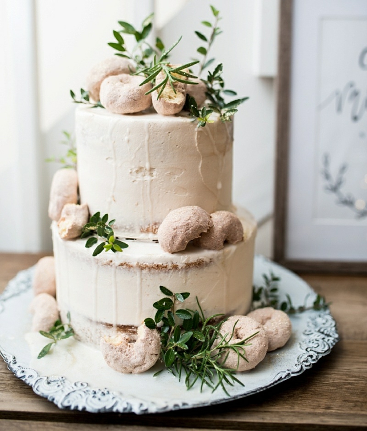 tendance mariage gâteau original décoré de beignets