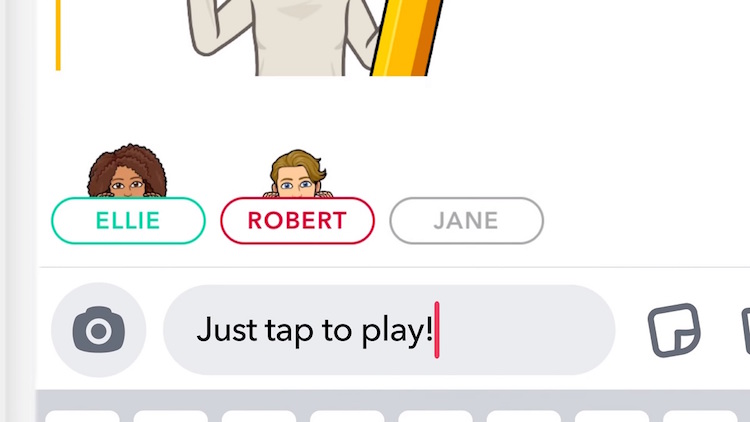 Snap Games plateforme jeux video Snapchat jeux temps reel echange messages ecrits