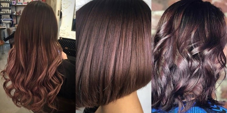 cheveux rose brown coloration tendance brun rosé 2019