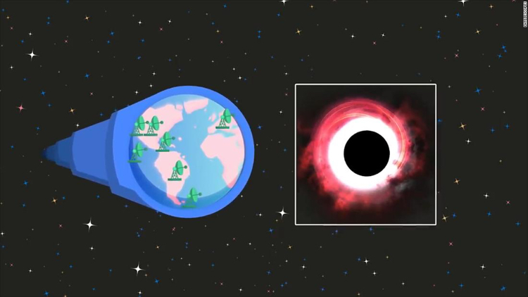 première photo de trou noir rond sombre halo flamboyant prouesse histoire astronomie