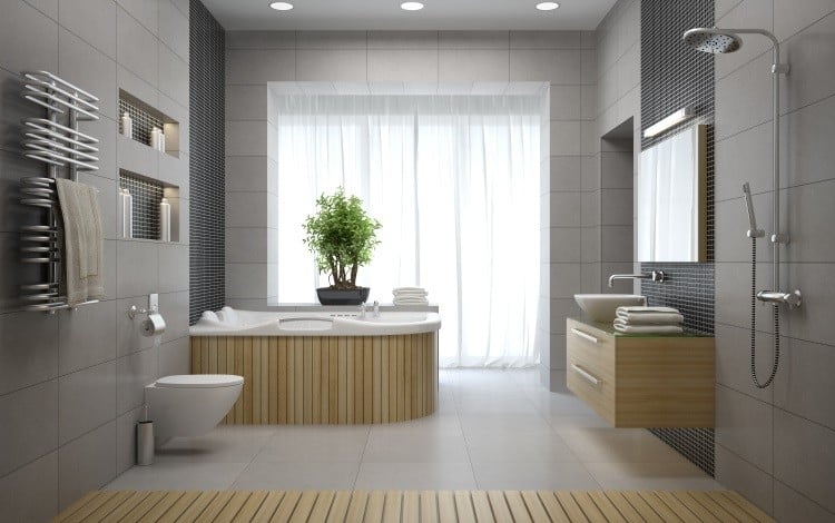 réglette d'éclairage LED salle bain design contemporain