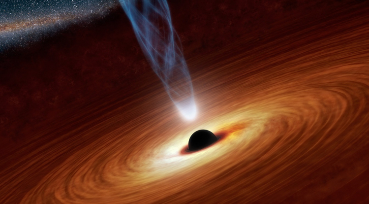trou noir disque accretion gaz entourant trou matiere observable