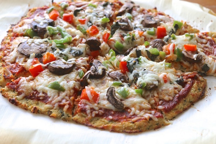 pizza aux légumes croûte au chou-fleur recette facile