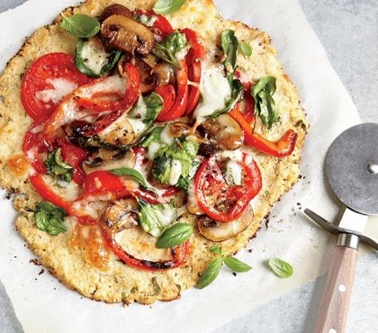 pizza aux légumes recette gourmande croûte au chou-fleur