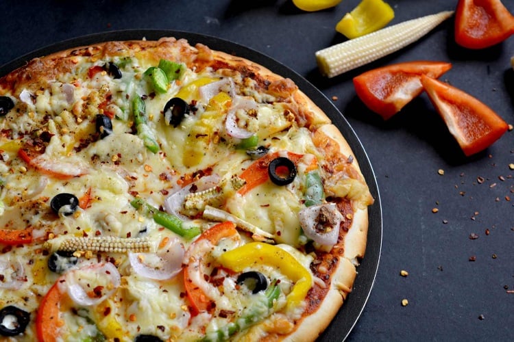 pizza aux légumes recette super facile brocoli poivrons