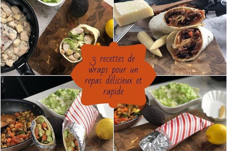 recette de wraps 3 variantes idée végétarienne