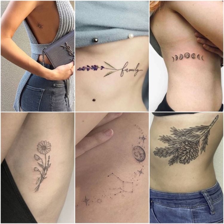 tatouage côte femme idées inspirantes motifs populaires