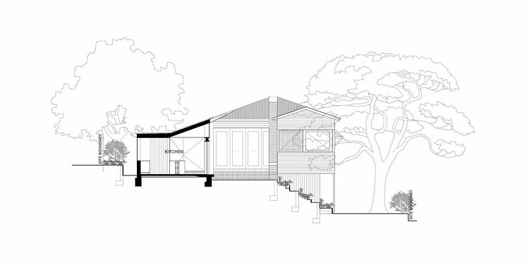 Jacaranda House maison australienne schéma