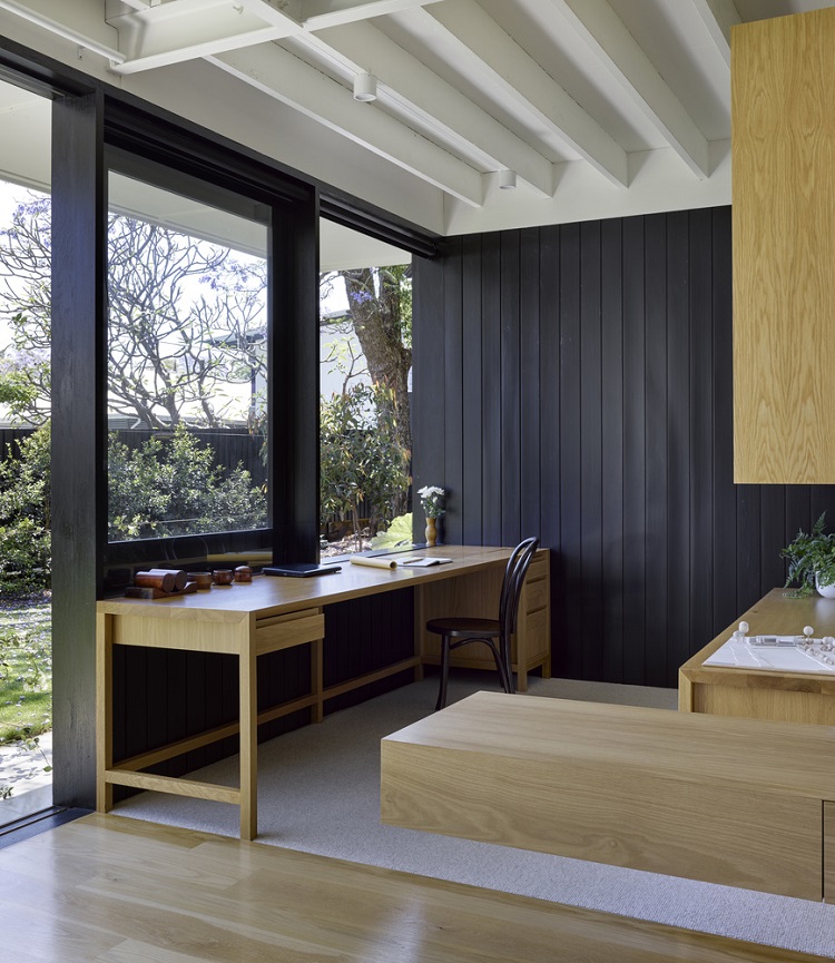 bureau à domicile meubles en bois style moderne