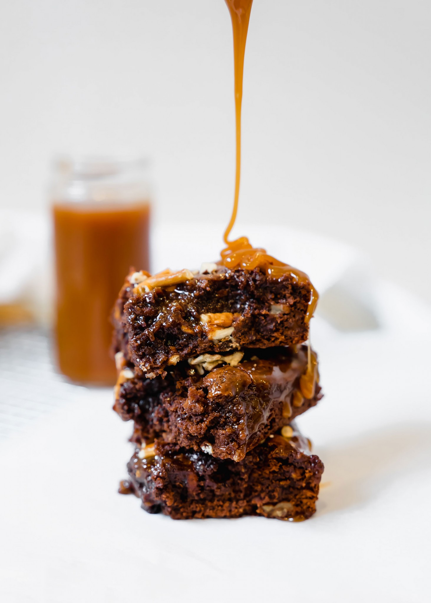 gâteau sucré-salé brownie bretzels caramel salé