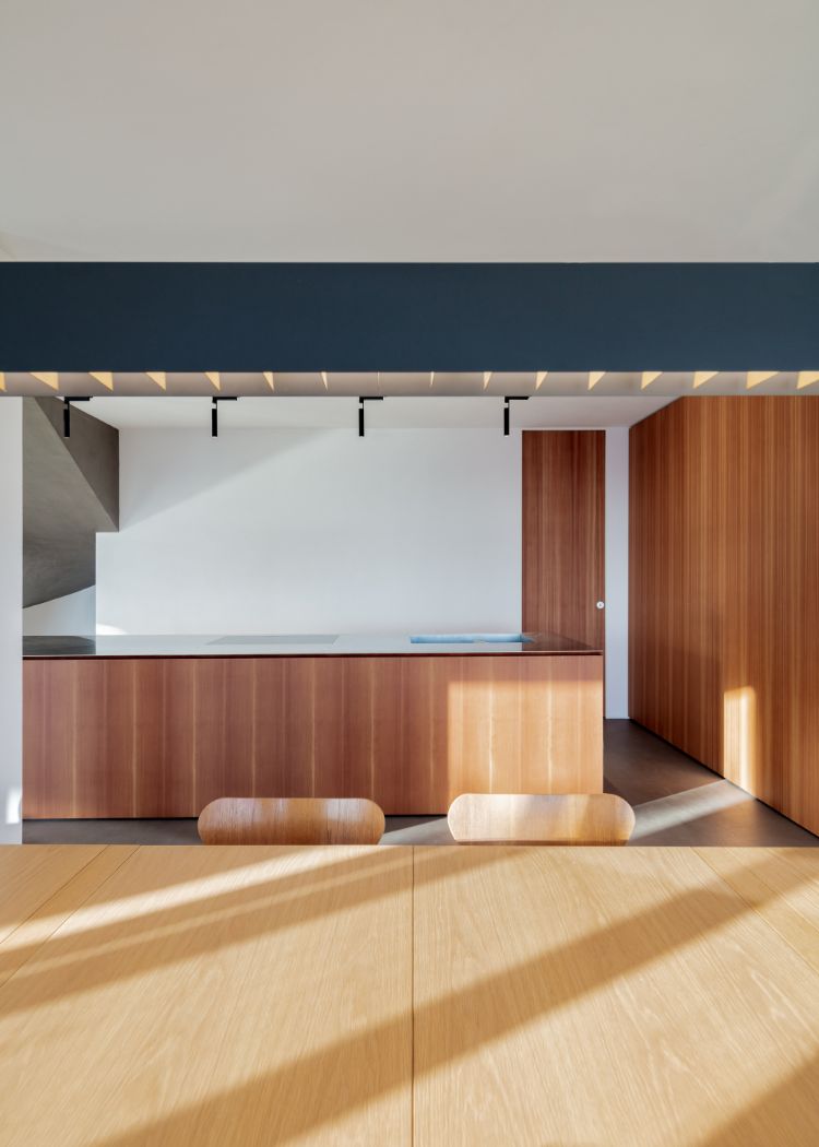 intérieur minimaliste cuisine en bois déco moderne maison de vacances