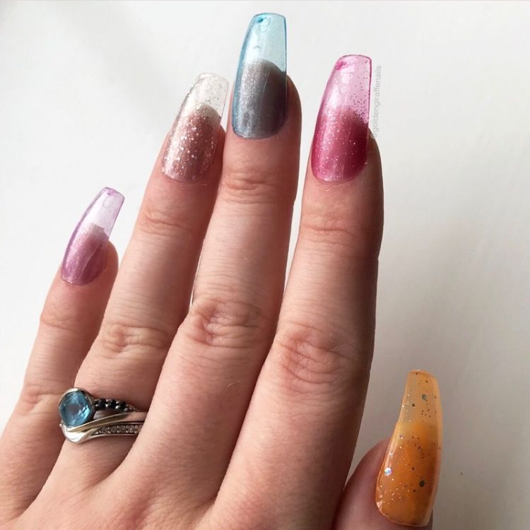 manucure faux ongles transparents gelée tendances nail art été 2019