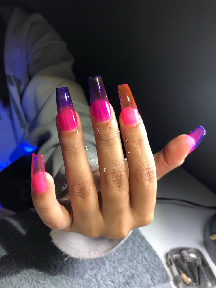 manucure faux ongles transparents jelly nails ombrés