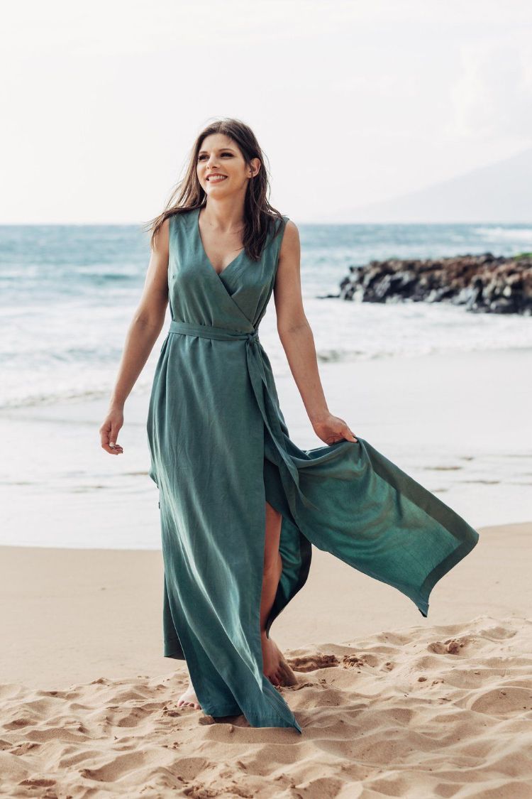 robe portefeuille tendance mode tenue décontractée plage