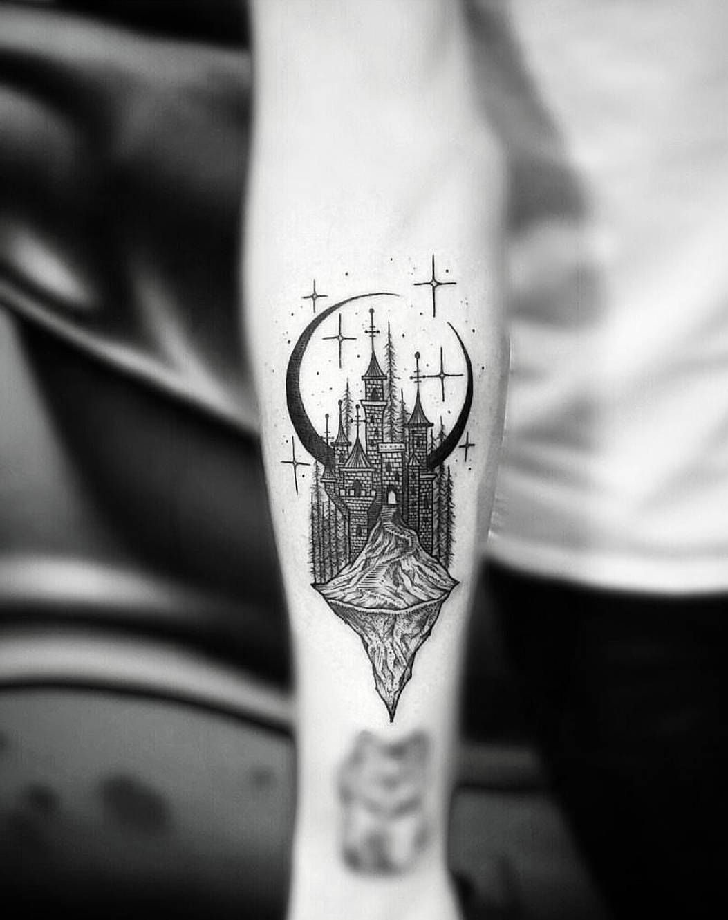tatouage Harry Potter Poudlard avant-bras
