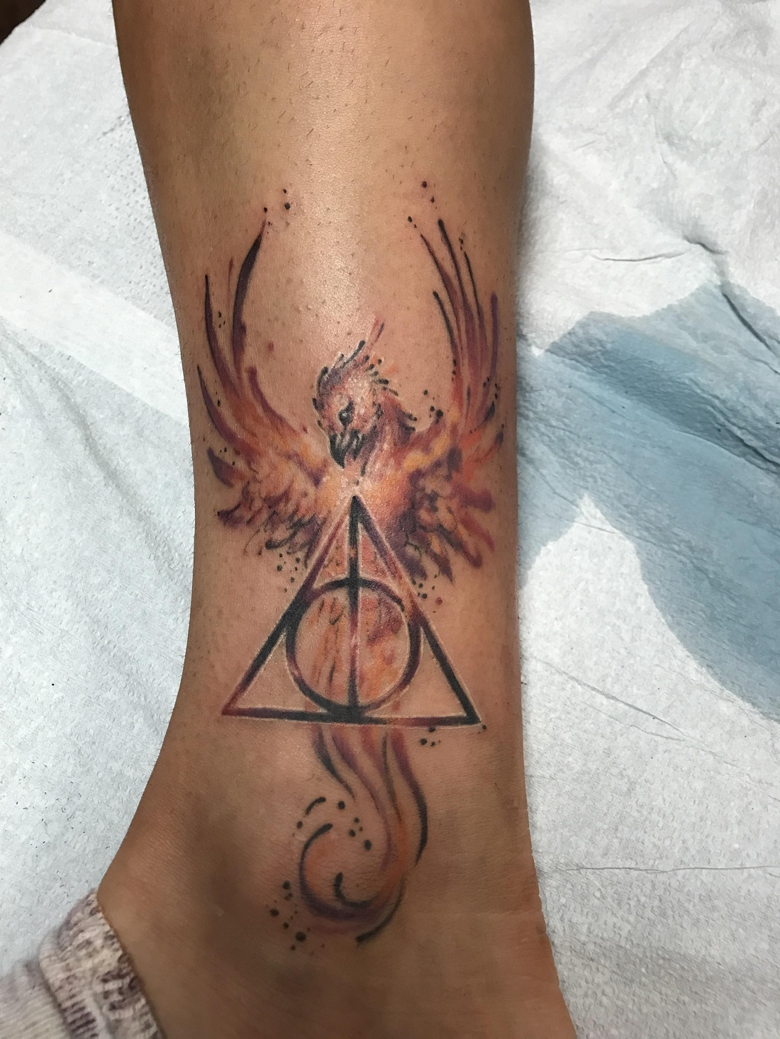 tatouage Harry Potter phénix idées magiques