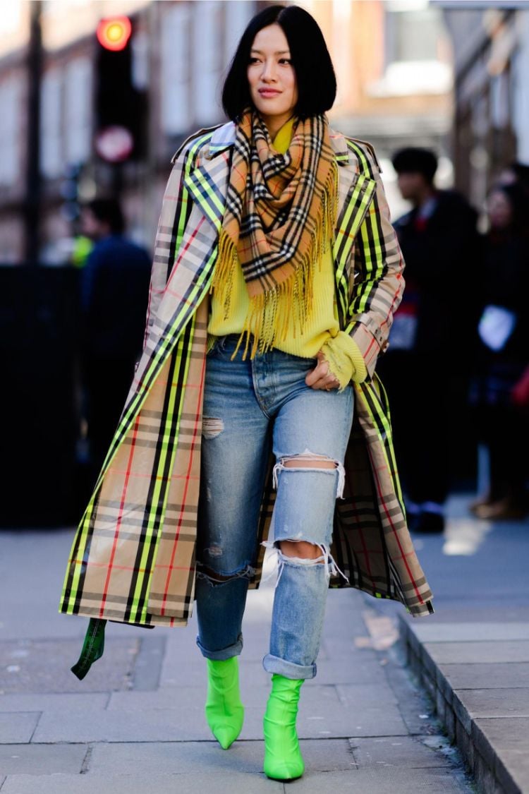 tendance mode femme 2019 comment porter les couleurs néon idées stylées