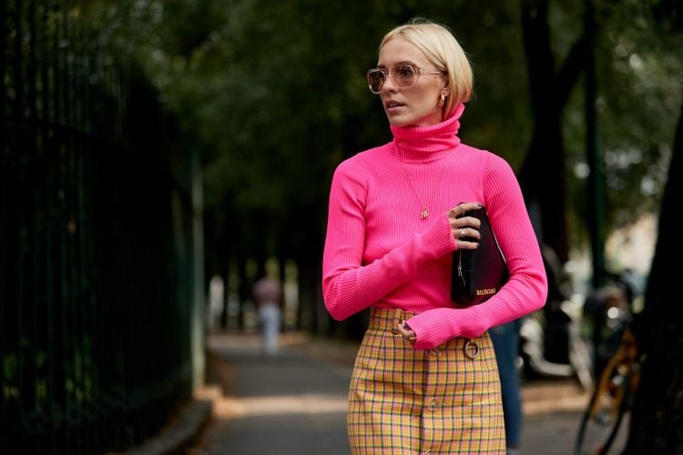 tendance mode femme 2019 comment porter les couleurs néon tenue chic