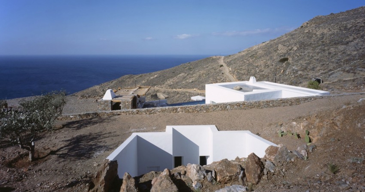 villas Syros façades blanches déco moderne