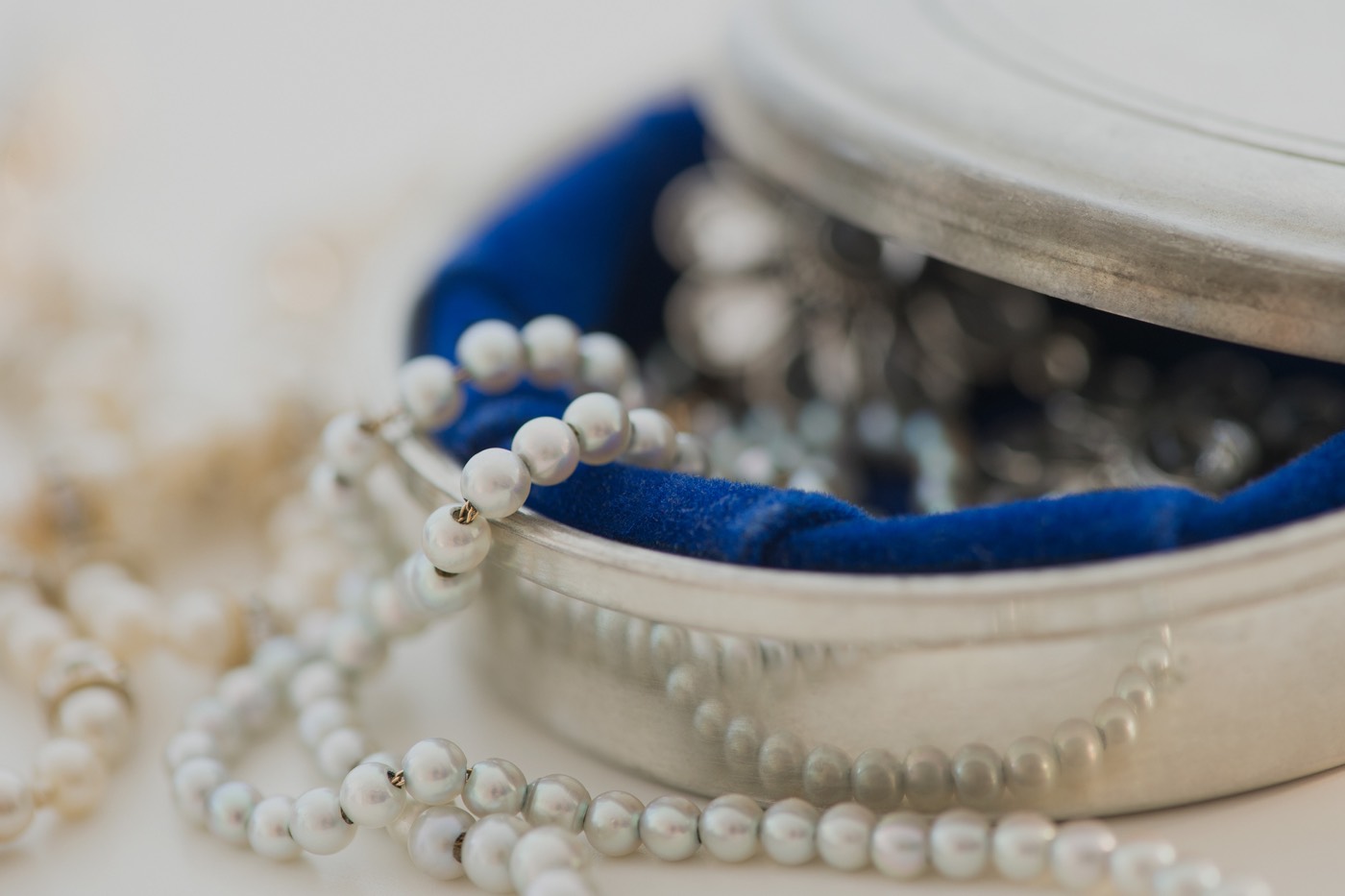 boîte à bijoux collier perles grand classique
