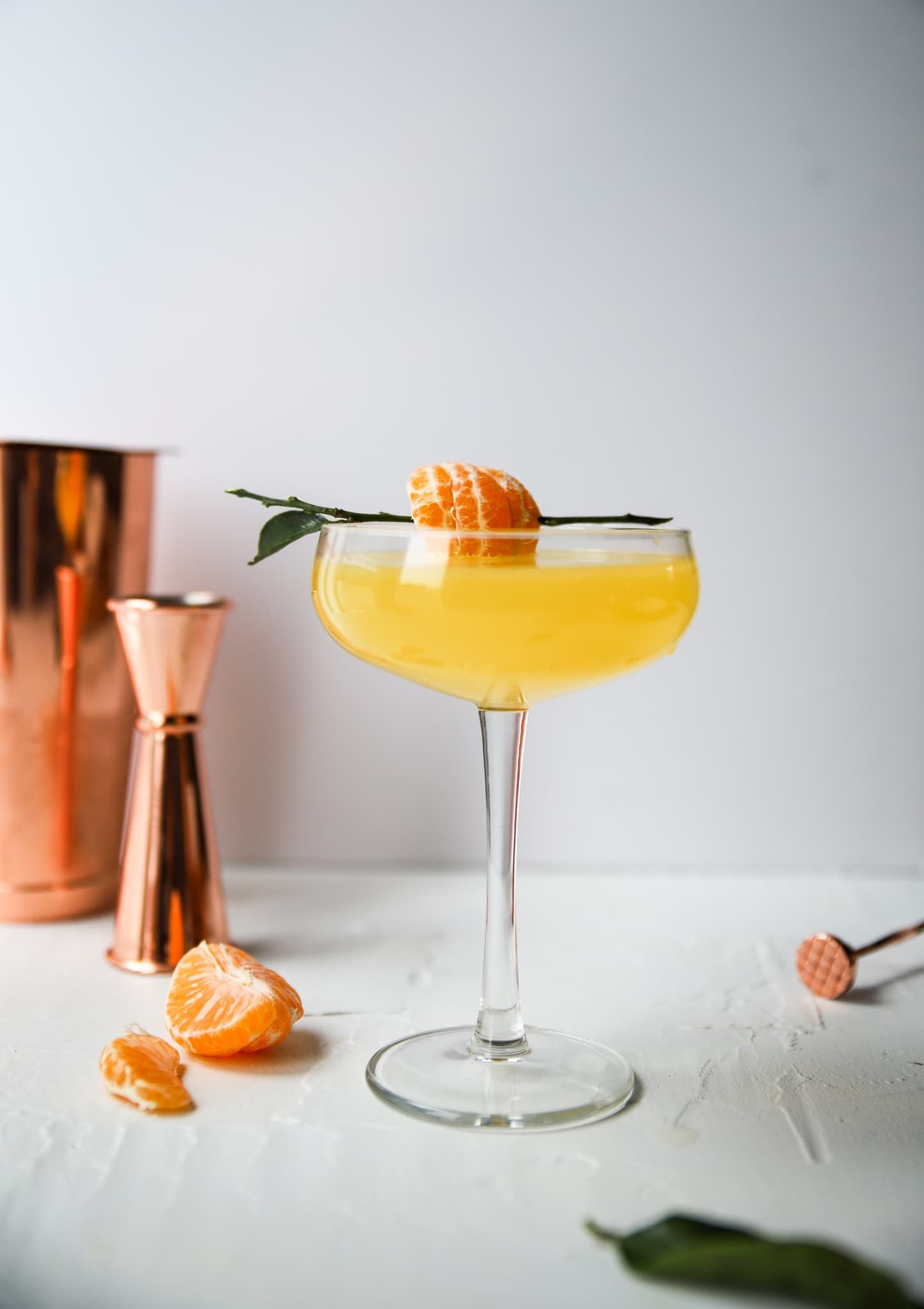 cocktails gin fizz mandarine