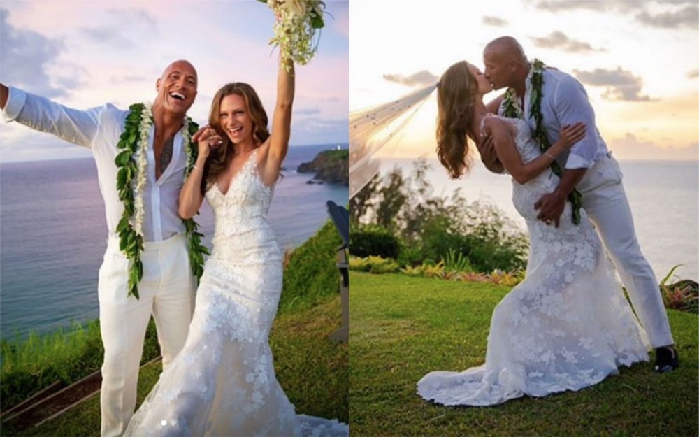 Dwayne Johnson et sa femme se sont marié ce week end mariage secret Hawaï