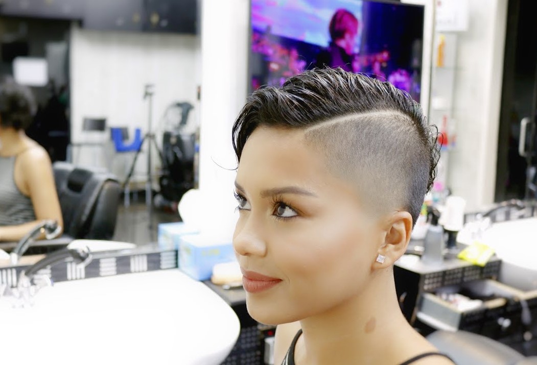 Shaved Woman Hair Cut How To Adopt Copy Top Styles
