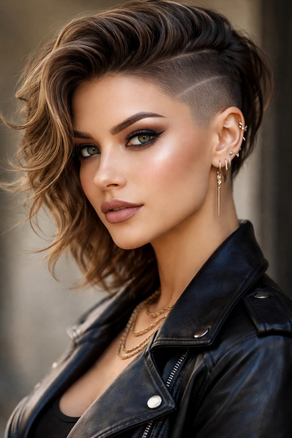 coupe femme rasée sur le côté tendance