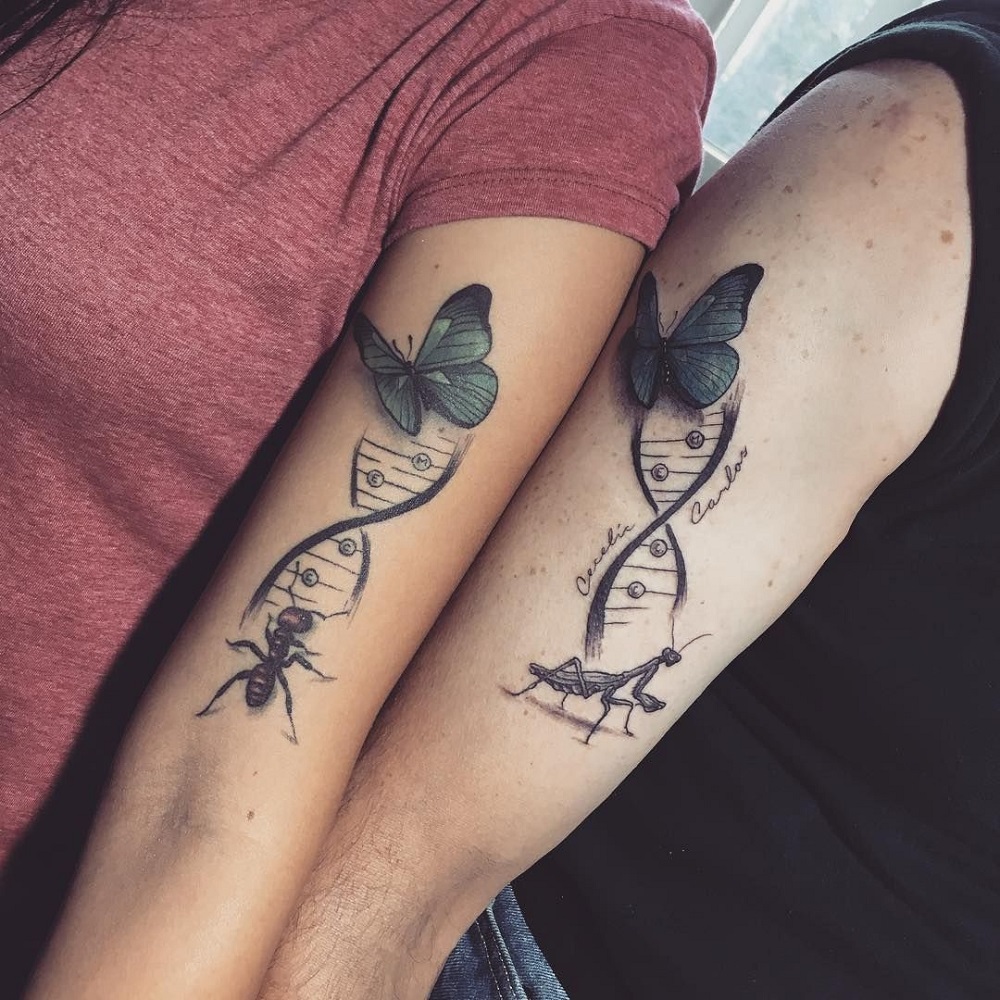 tatouage signification profonde tattoo complémentaire avnt bras couple