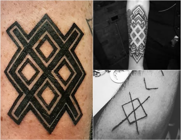 tatouage viking signification corne triple odin modèles divers tendance