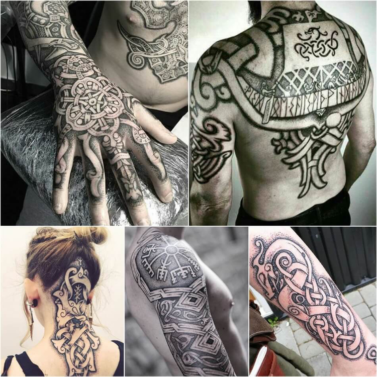 tatouage viking signification motifs nordiques idées tendance