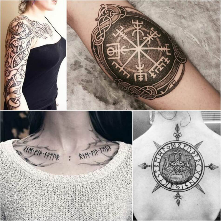 tatouage viking signification vegvizir